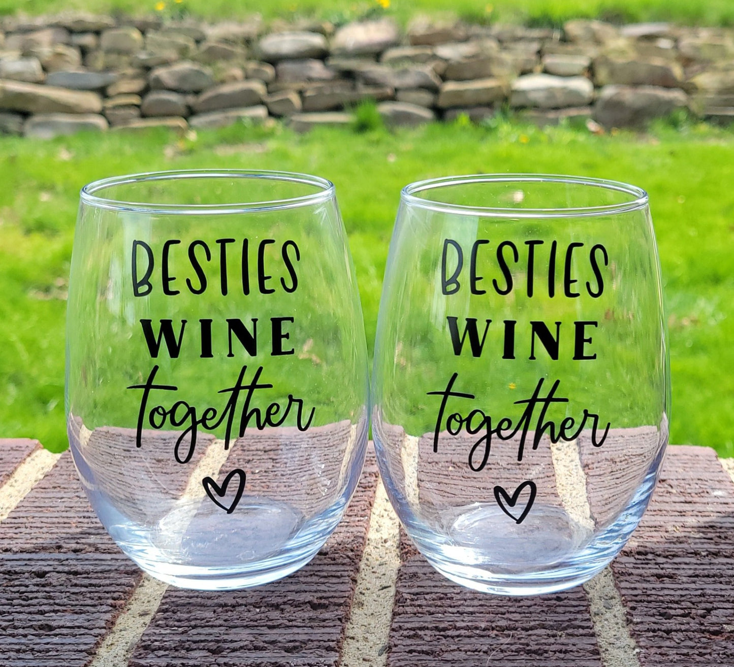 Bestie Wine Glasses