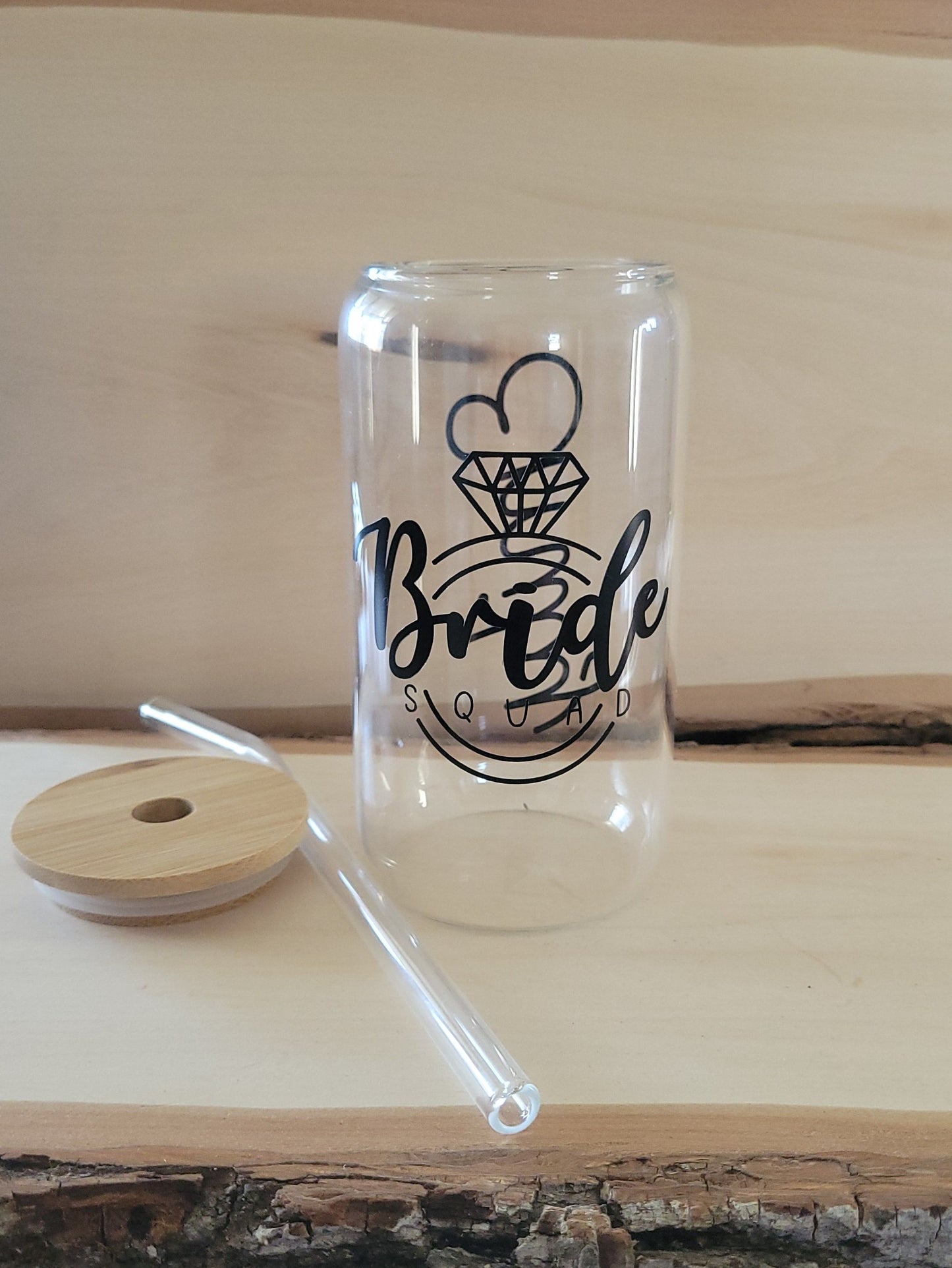 Custom Bridal Drinking Glass