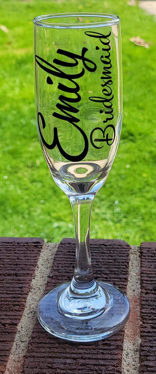 Bridal Party Champagne Glass