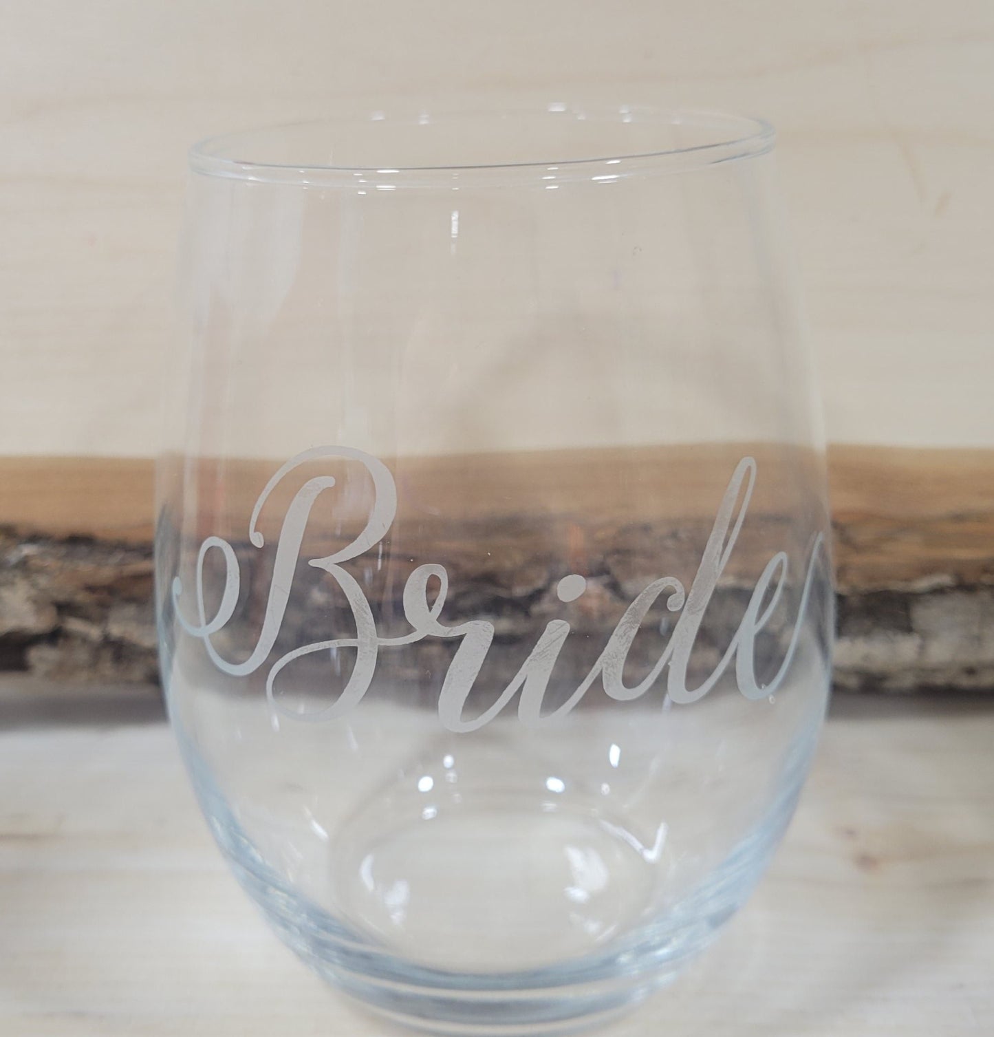 Etched Bride & Groom Wine/Whiskey Glasses