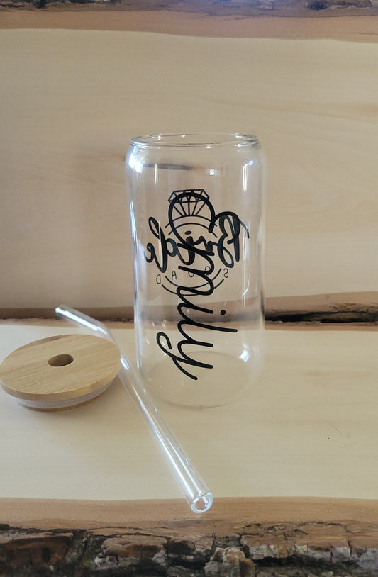 Custom Bridal Drinking Glass