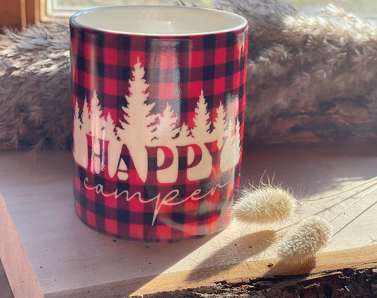 Red Flannel Wrap Around Mug