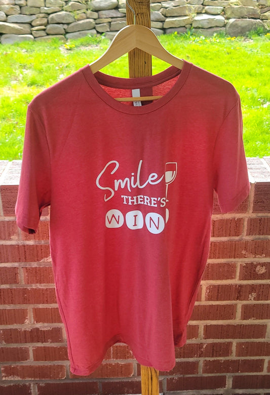 Smile There's Wine Shirt